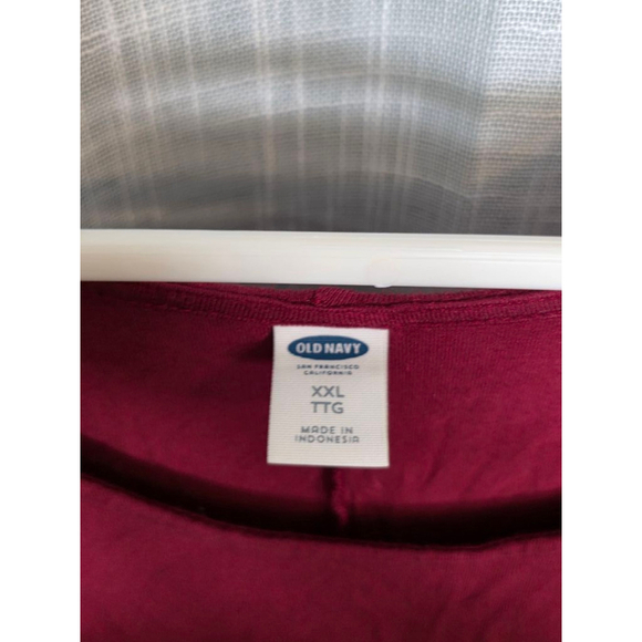 Women's Old Navy‎ Dress XXL Maroon/dark red Long Sleeve - Picture 4 of 5